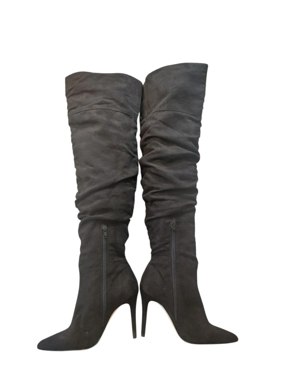 Jessica Simpson Luxella Black Over-the-Knee Stiletto Boots Size 6.5